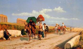 Arab or Arabic people and life. Orientalism oil paintings  474